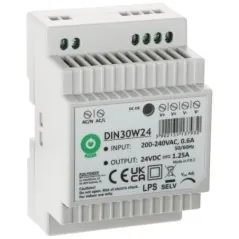 Sursă alimentare 24V/1.25A 30W DIN30W24 POS montaj șină DIN POS - 1