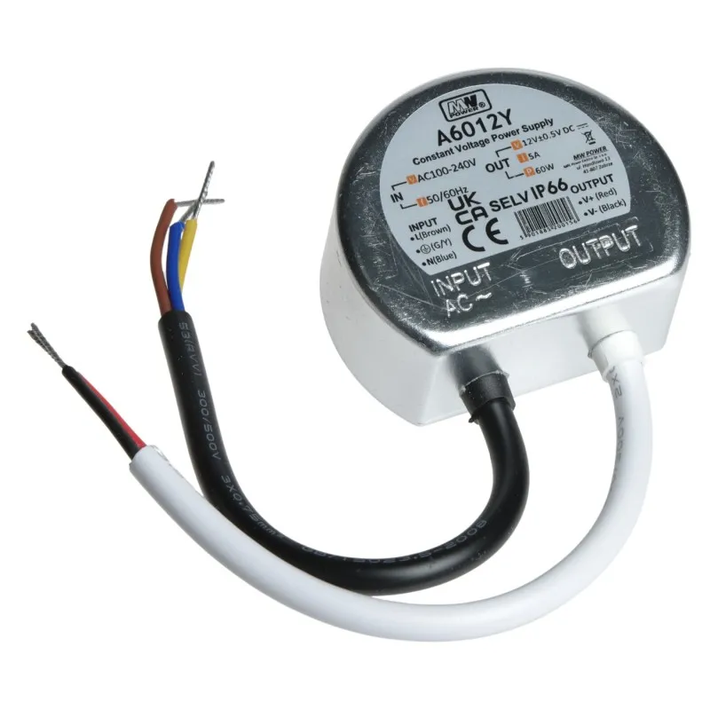 Sursa alimentare mini 12V/5A TP MW Power IP66 montaj doza