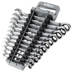 SET DE CHEI PLATE CU CLICHET CU INEL WH-WRENCH/44665 WIHA WIHA - 1