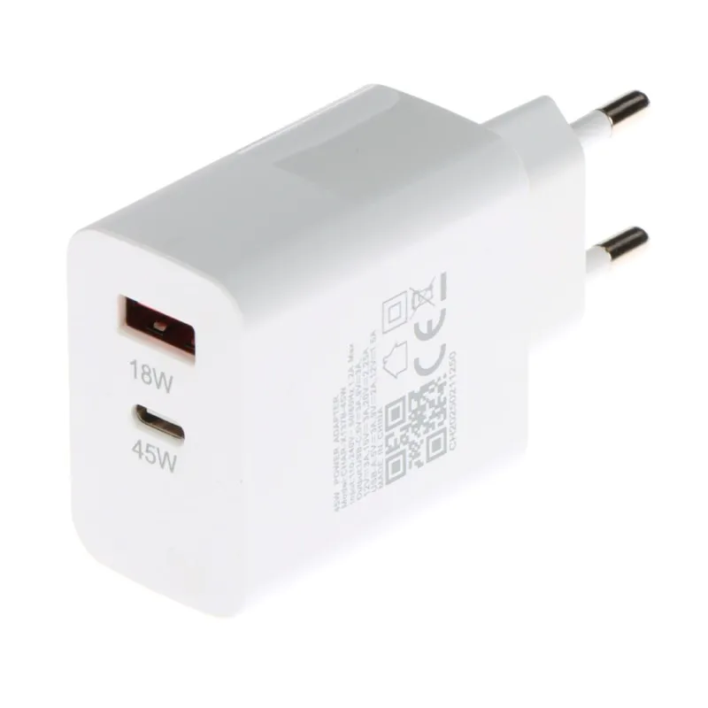 Încărcător USB Alb 45W Quick Charge 3.0