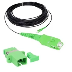 Kit prelungire fibră RDS de exterior 300m patchcord+cupla SC/APC verde  - 1