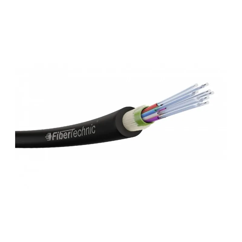 Cablu FO de exterior 12 fibre antirozătoare G657A2 unitube armat metalic 5,5mm