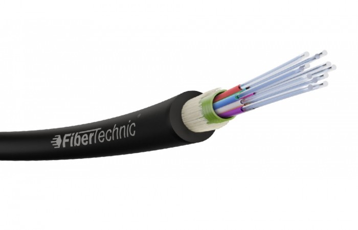 Cablu FO de exterior 12 fibre antirozătoare G657A2 unitube armat metalic 5,5mm