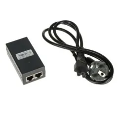 Injector PoE gigabit 802.3at 48V/0.5A 24W pentru alimentare camere IP, routere, AP, telefoane IP DELTA NETWORK - 1