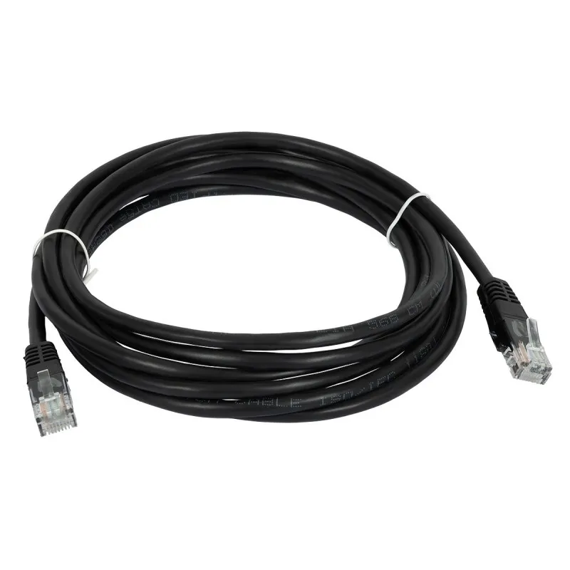 Patchcord RJ45 UTP Cat5e 3m, negru, CCA, 24AWG