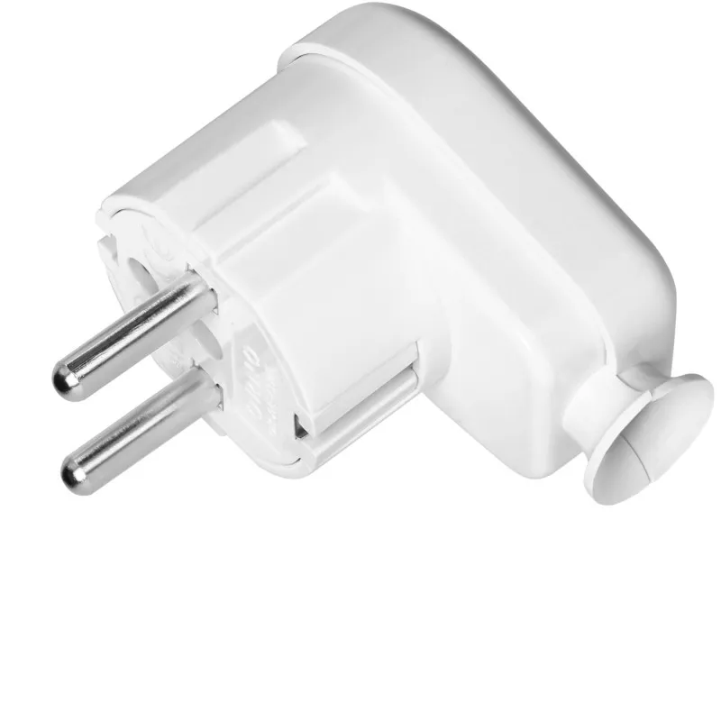 Ștecher schuko unghiular Orno 16A alb OR-AE-13305/W Orno