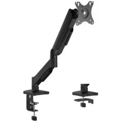 Brateck-LDT97-C012 - Suport de birou reglabil pentru monitor 17-32 inch, arc cu gaz, rotire 360°, sarcină 9 kg, negru BRATECK - 