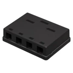 Carcasă keystone 4 module neagră aparentă FX-4-MULTI/B  - 1
