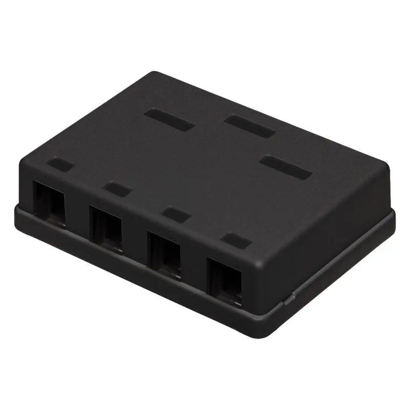 Carcasă keystone 4 module neagră aparentă FX-4-MULTI/B