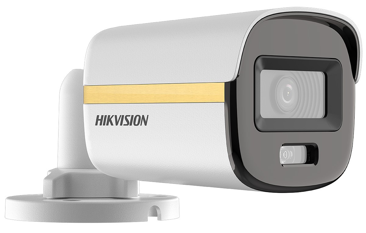Cameră dome 5MP Hikvision DS-2CE10KF3T-LE (2.8 mm, 0.0005 lx, ColorVu, PoC, IR max. 20 m, iluminator alb)