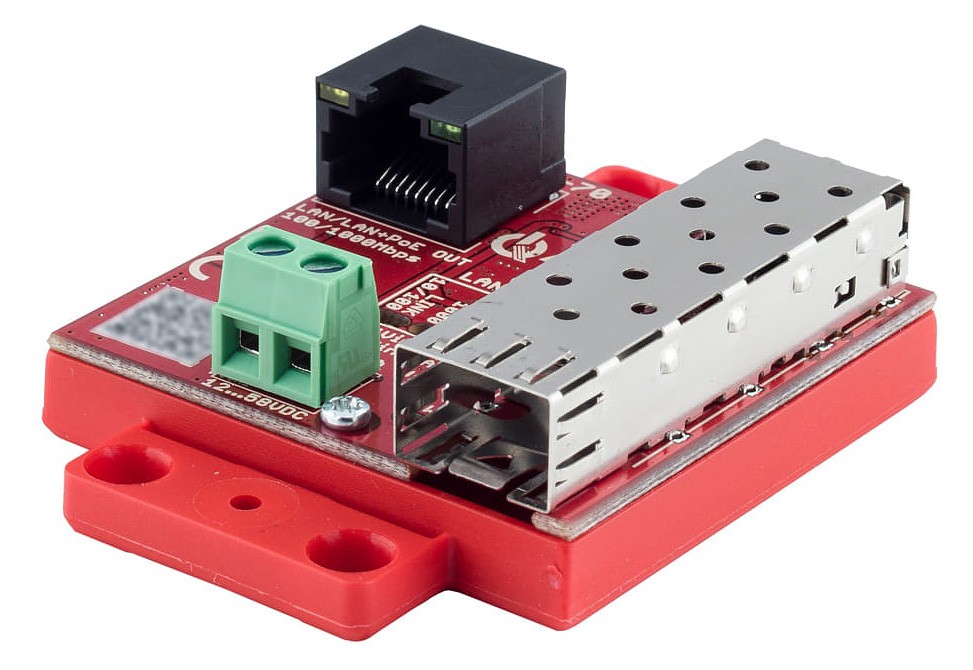 Media converter PoE Atte xFIBER-2-70 (Ethernet - SFP, PoE OUT 802.3at/af/passive)