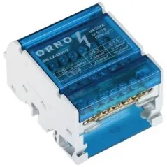 Bloc distributie tetrapolar Orno, 4 bare x 7 poli, 125A, OR-LZ-8202/7 ORNO - 1
