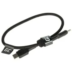 Cablu USB-C 0.3m negru USB 2.0 PD 60W PowerStream Green Cell Green Cell - 1