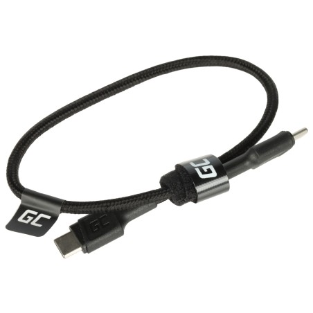 Cablu USB-C 0.3m negru USB 2.0 PD 60W PowerStream Green Cell Green Cell - 1