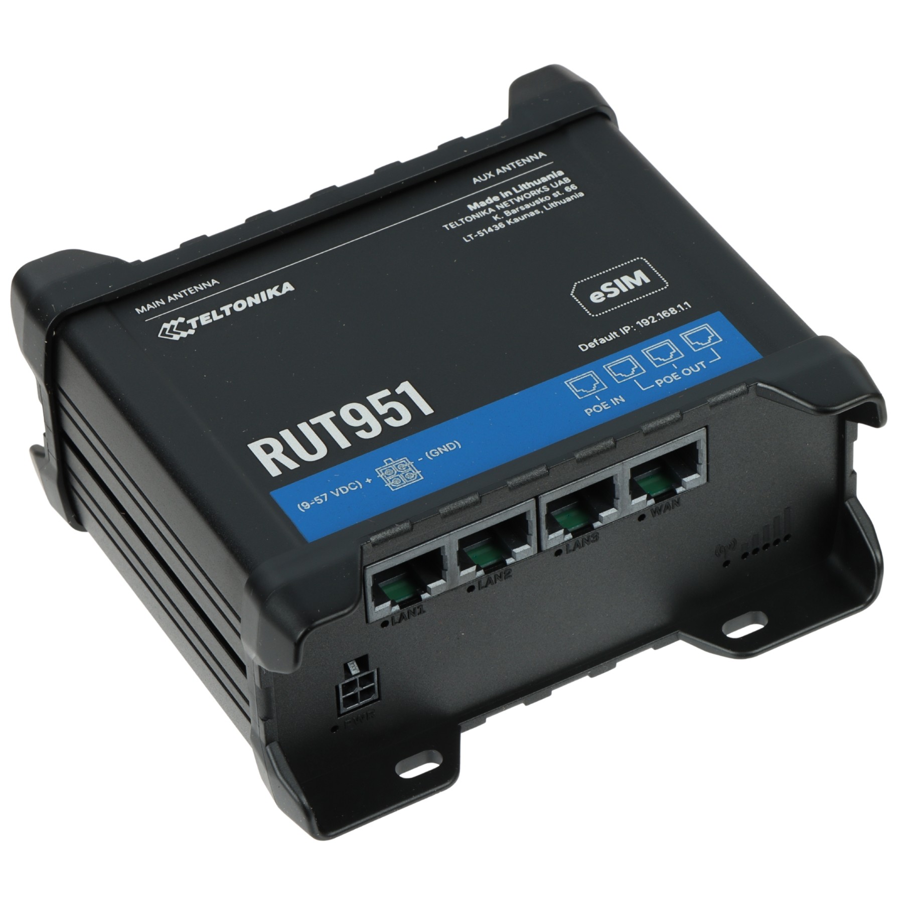 ACCESS POINT 4G LTE + ROUTER RUT951 Dual SIM 2.4 GHz 300 Mbps Teltonika