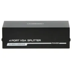 Distribuitor/splitter VGA activ 4 ieșiri VGA-SP-1/4 max. 1600x1280   - 1