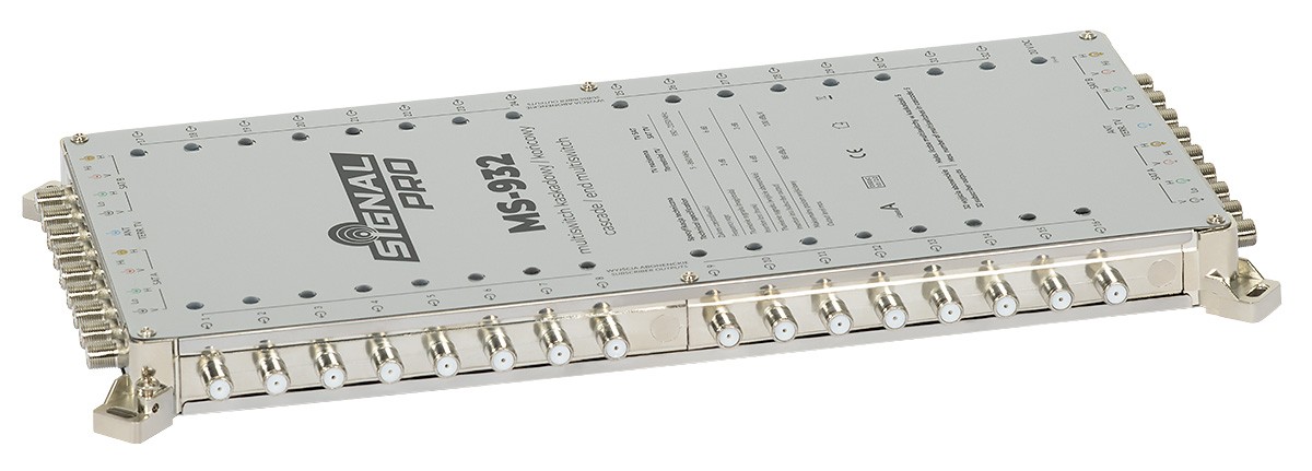 Multiswitch MS-932 SIGNAL PRO class A, 9 intrări/32 ieșiri cu sursă de alimentare, cascadabil