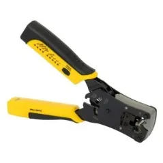 Clește sertizor Netset pentru mufe rețea RJ45 și telefonice RJ11, RJ12 cu tester de cabluri NETSET - 1