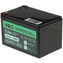Acumulator 12.8V/10Ah LiFePO4 Conector Tip T2 (F2)-FASTON 250 150x98x102mm Green Cell - 1