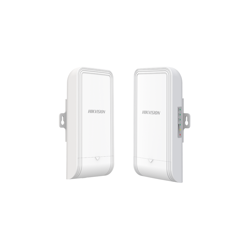 Set Bridge wireless 2.4GHz, 300Mbps, 1 km, 7dBi, PoE IN/OUT, Management - HIKVISION DS-3WF1000-EI-2N-P