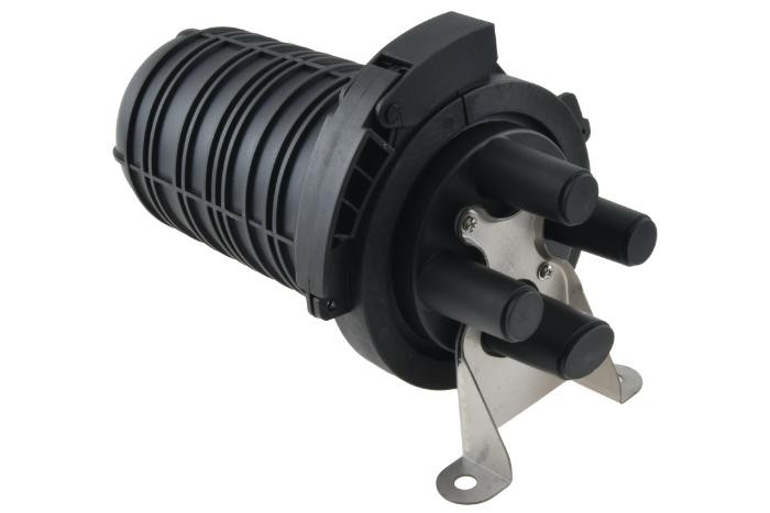 Enclosure Fibră Optică IP68 24/48 3 intrări rotunde,1 intrare ovală (1 caseta 12 suduri inclusa) Tracom SC D v.3.0 typ-A