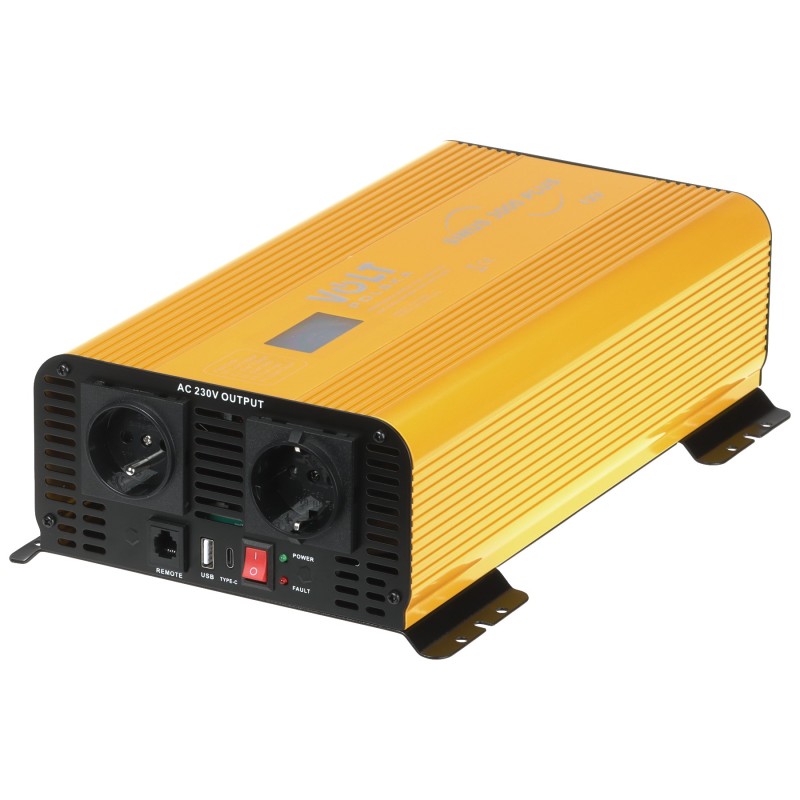 Invertor auto 12V/230V 1500W sinus aproximat cu alimentare din acumulator sau invertor solar SINUS-PLUS-3000-12/230V VOLT Polska