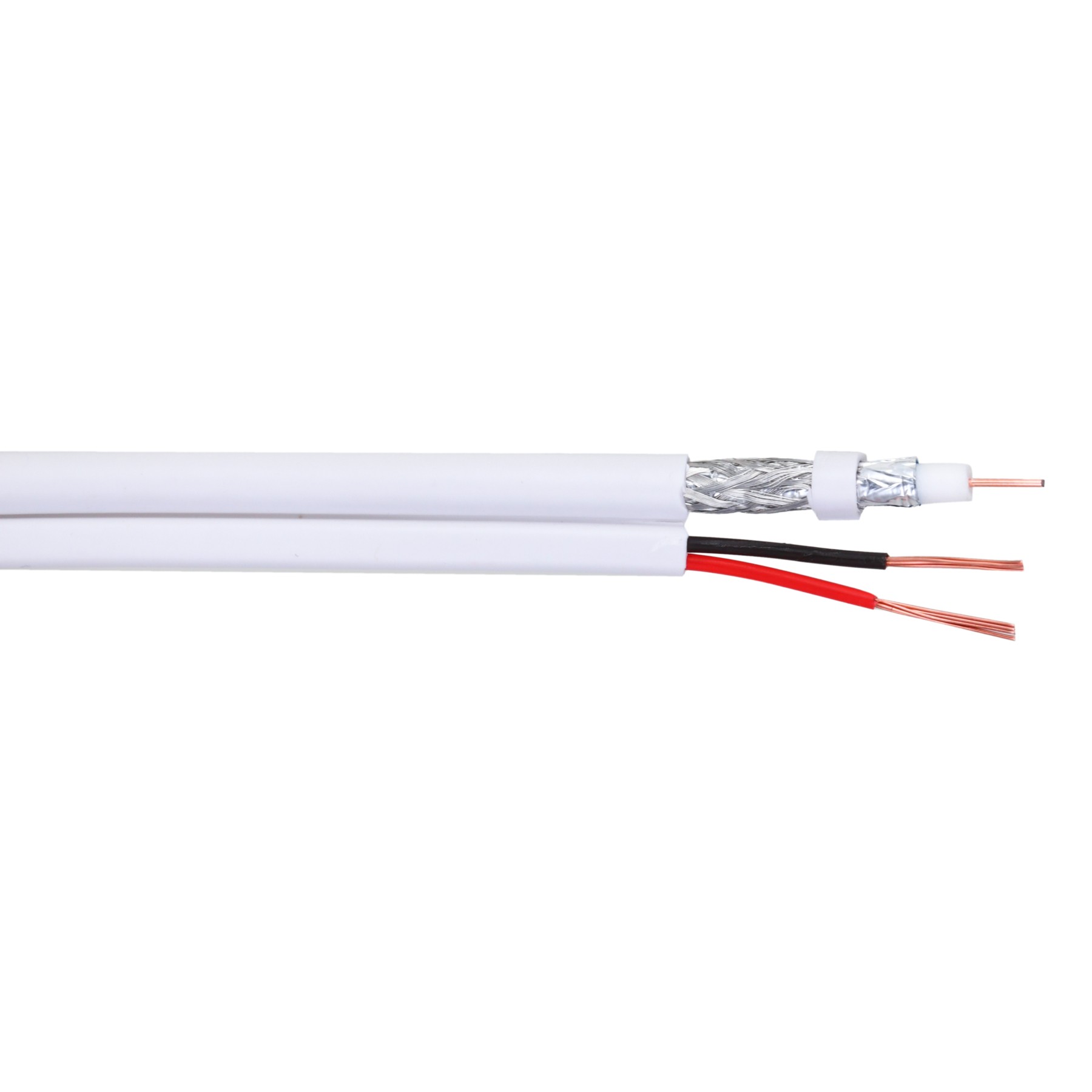 CABLU CCTV PFM941I-RG59N/21-100-WHITE RG59 + 2x0.75 mm² DAHUA