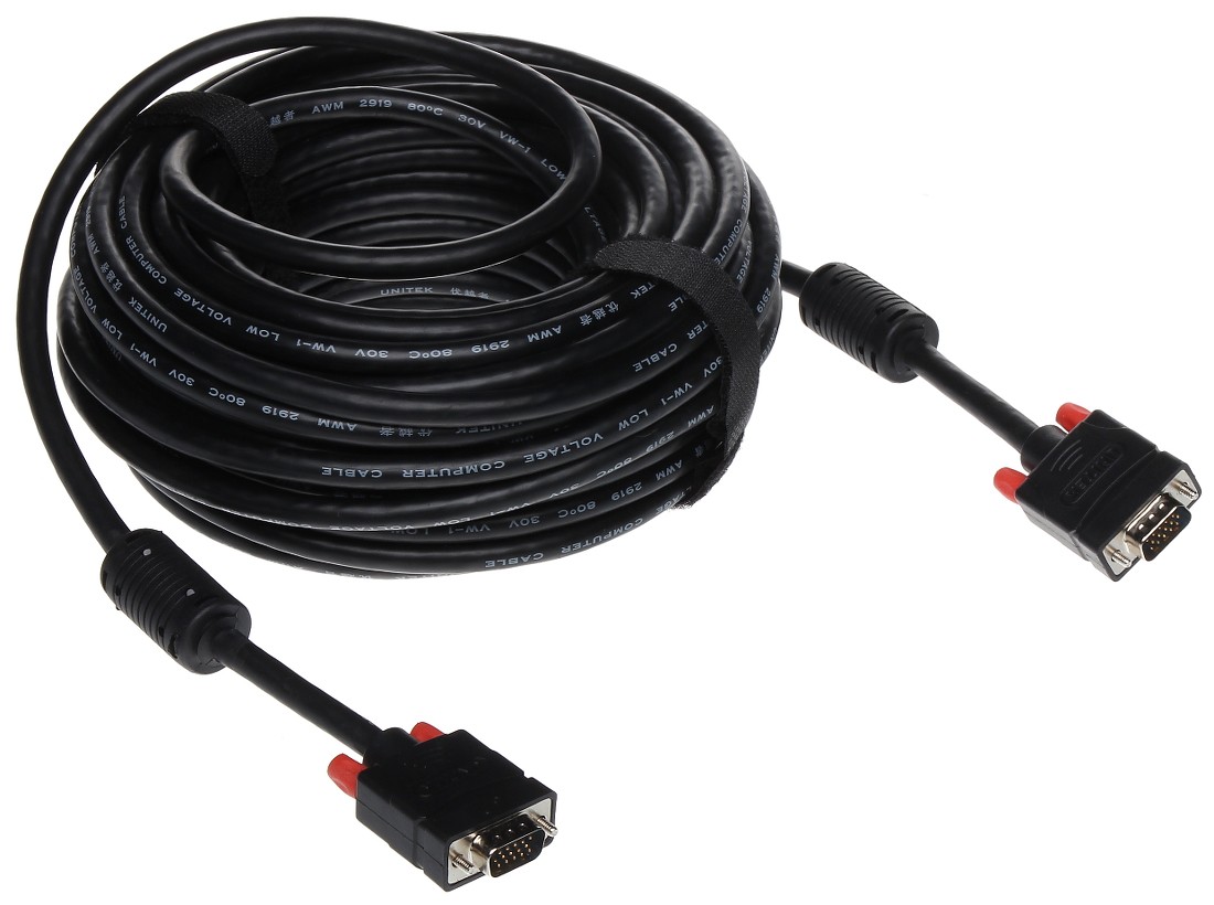 Cablu VGA tată-tată 20m cu filtre ferită Y-C508G Unitek