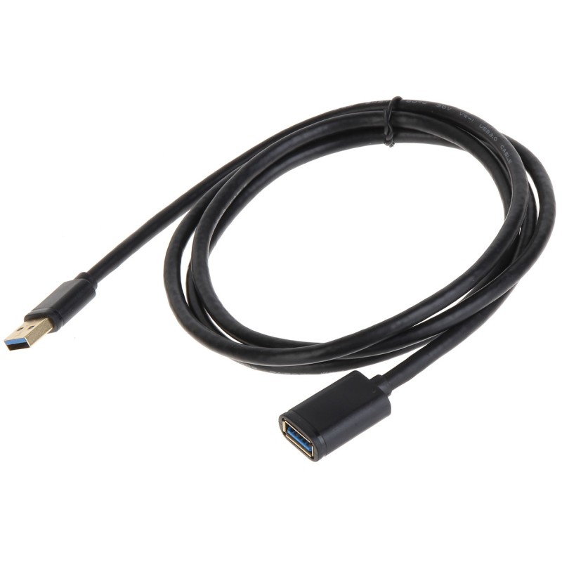 Cablu USB 3.0 prelungire USB-A mamă - USB-A tată 1.5m Unitek Y-C458GBK, imunitate zgomot, flexibil