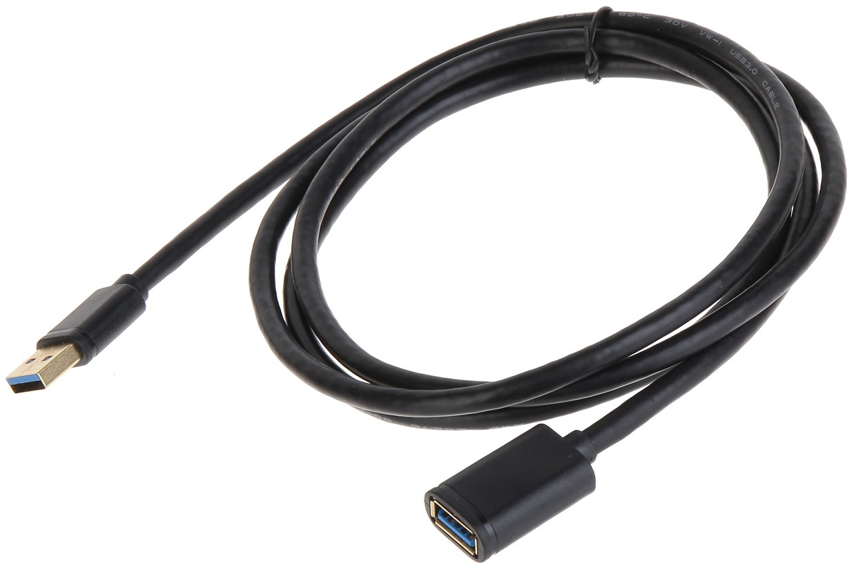 Cablu USB 3.0 prelungire USB-A mamă - USB-A tată 1.5m Unitek Y-C458GBK, imunitate zgomot, flexibil