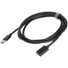 Cablu USB 3.0 prelungire USB-A mamă - USB-A tată 2m Unitek Y-C459GBK, imunitate zgomot, flexibil UNITEK - 1