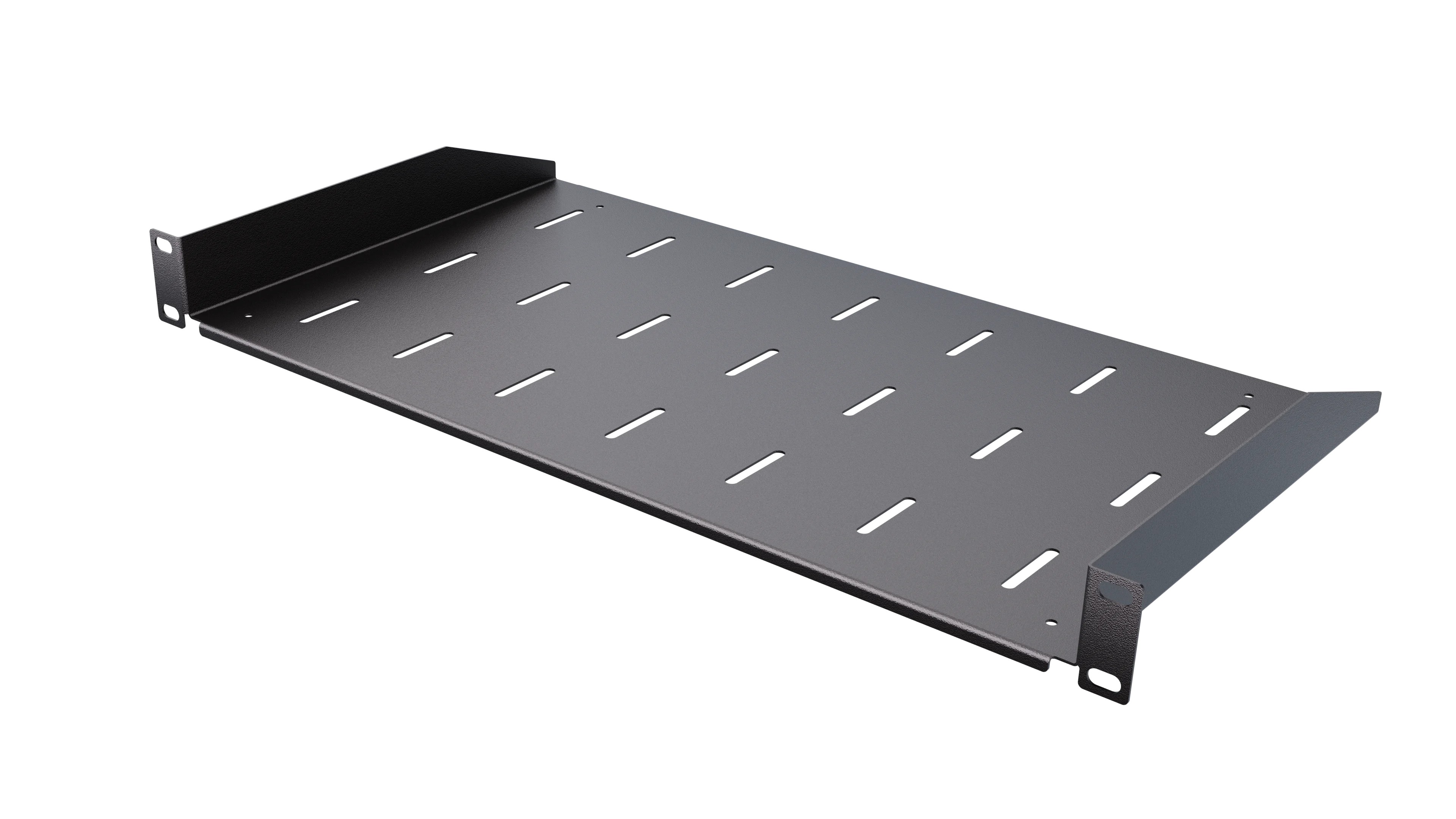 Raft/poliță fixă RACK19 inch adâncime 250mm neagră