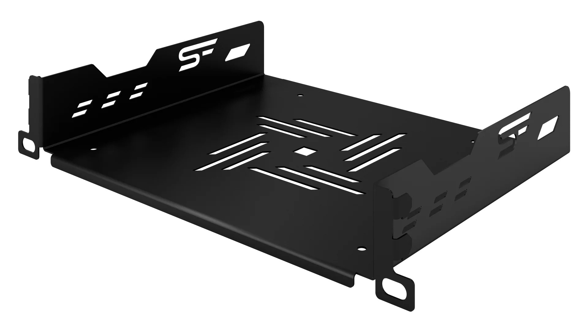 RACK Professional fixed shelf 1U 10" 180 black