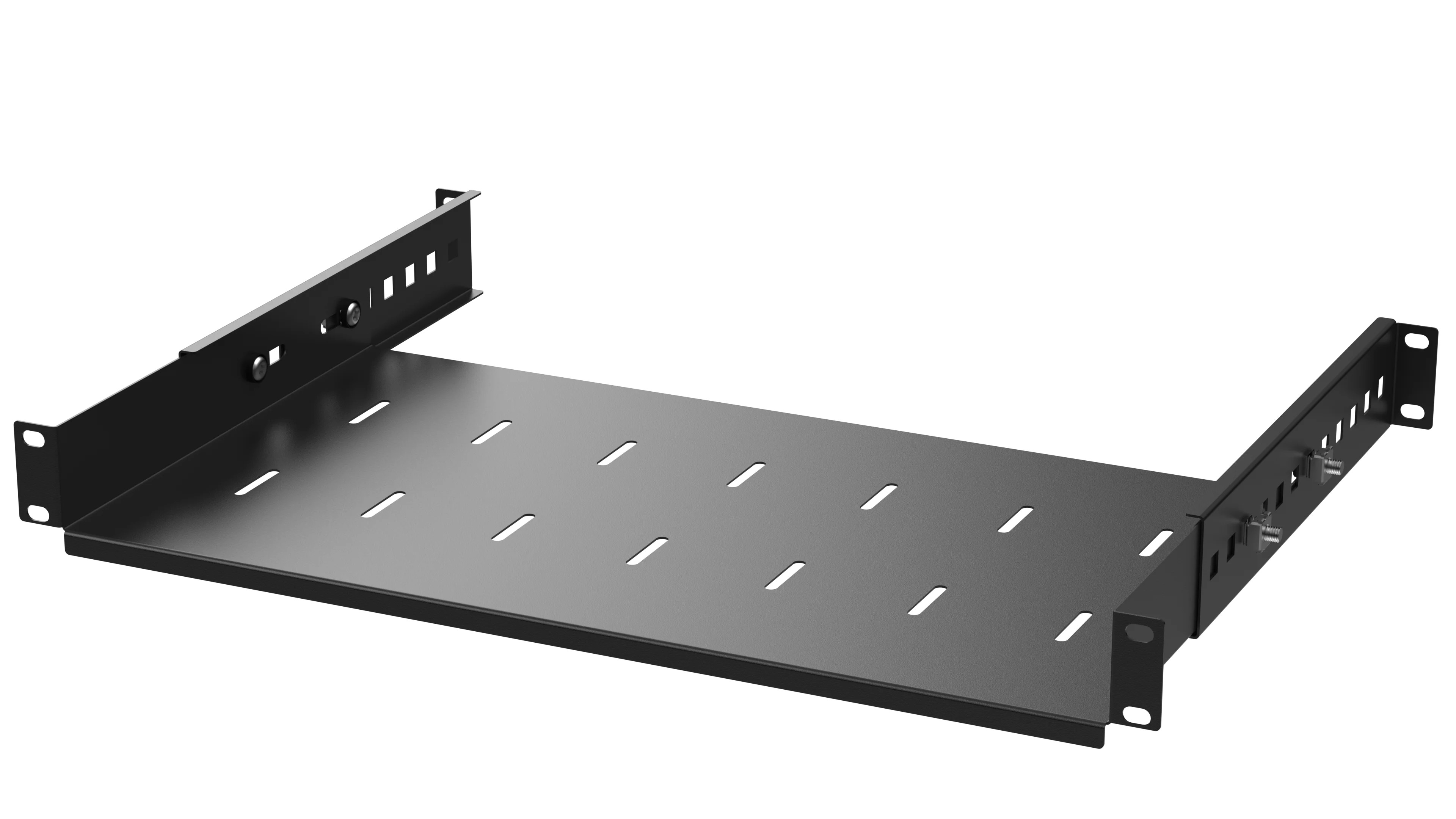 Adjustable shelf 19" 1U 250mm BLACK