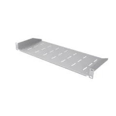 RACK Eco fixed shelf 1U 19" 200 mm grey - 1