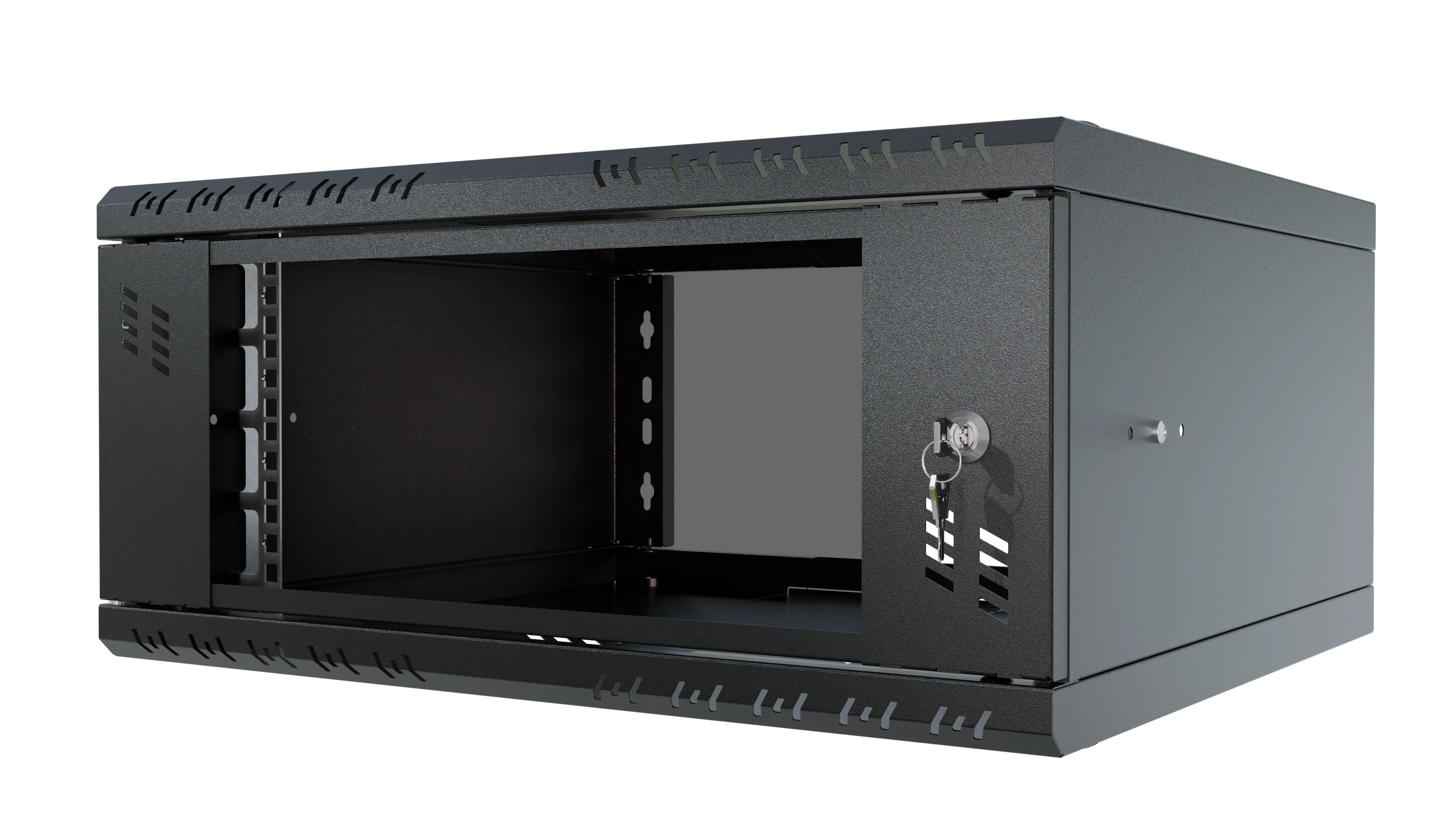 Standard RACK cabinet 19" 4U 450 glass black