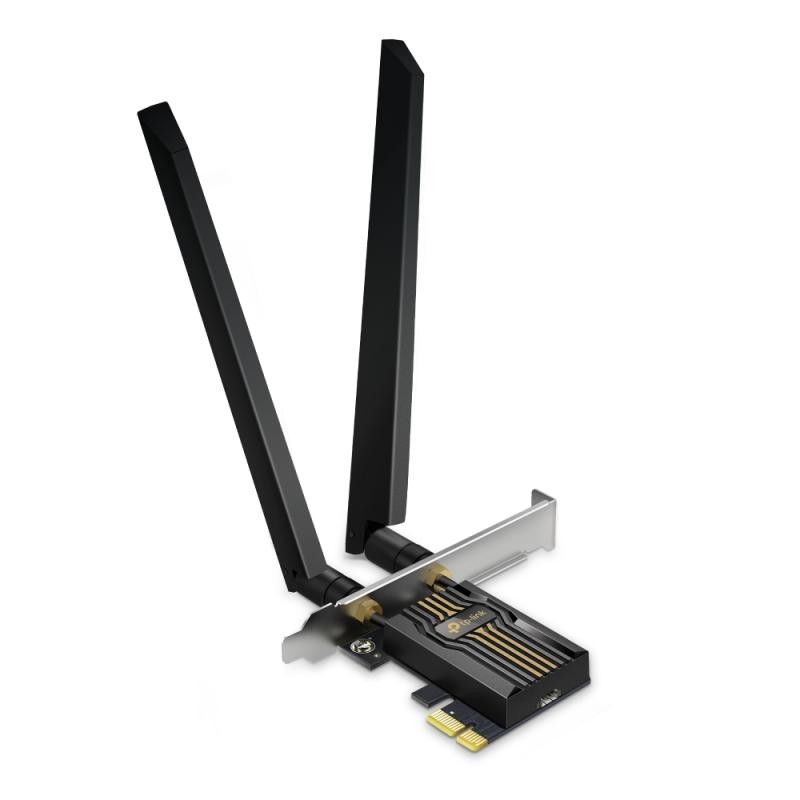 ADAPTOR RETEA TP-LINK, BE9300 Wi-Fi 7, PCIe Adapter, 9300 Mbps, WI-FI 7 si Bluetooth 5.4, antena externa x 2, "Archer TBE552E"