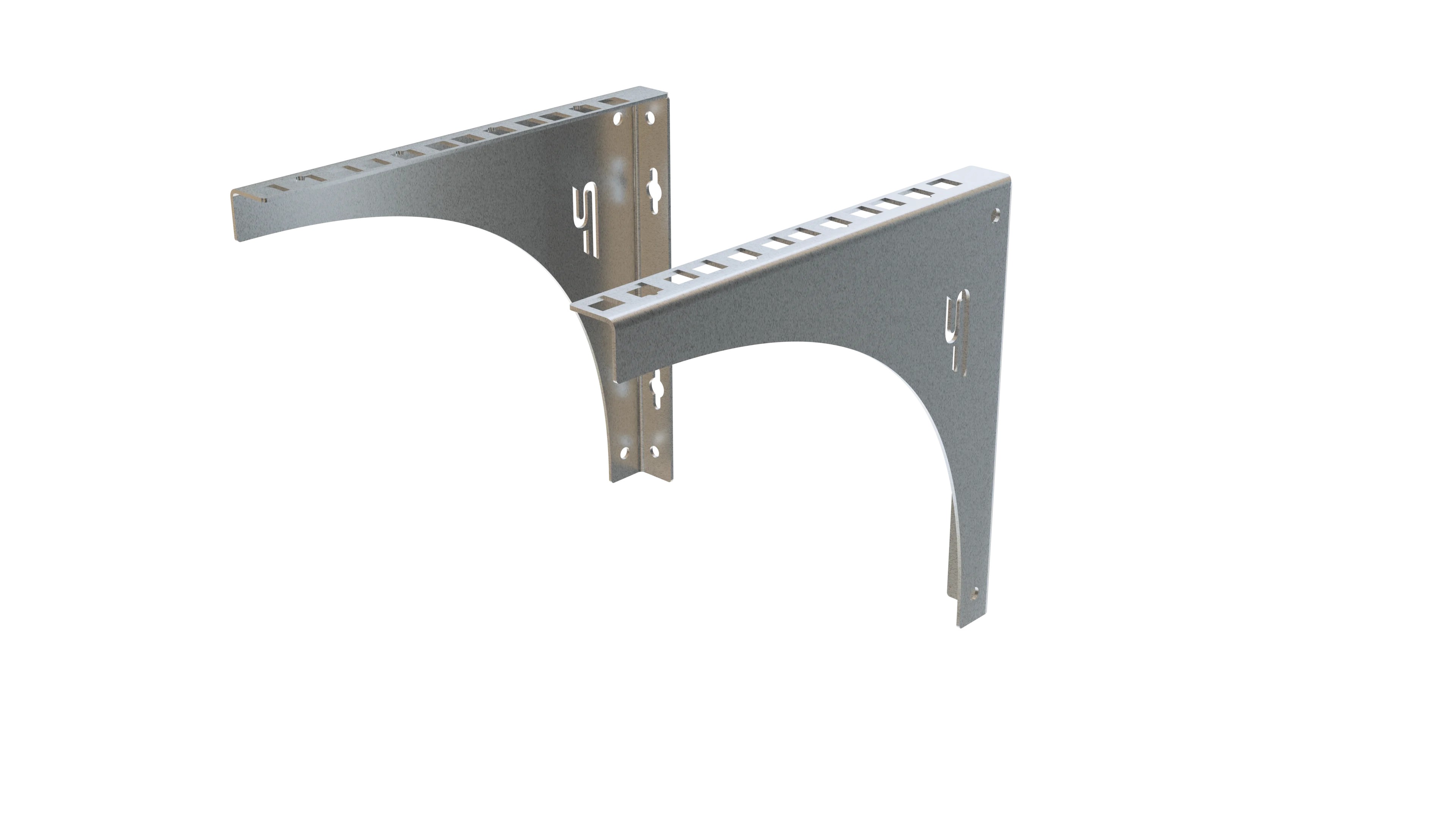 Set suporți tip rack 4U universali galvanizați