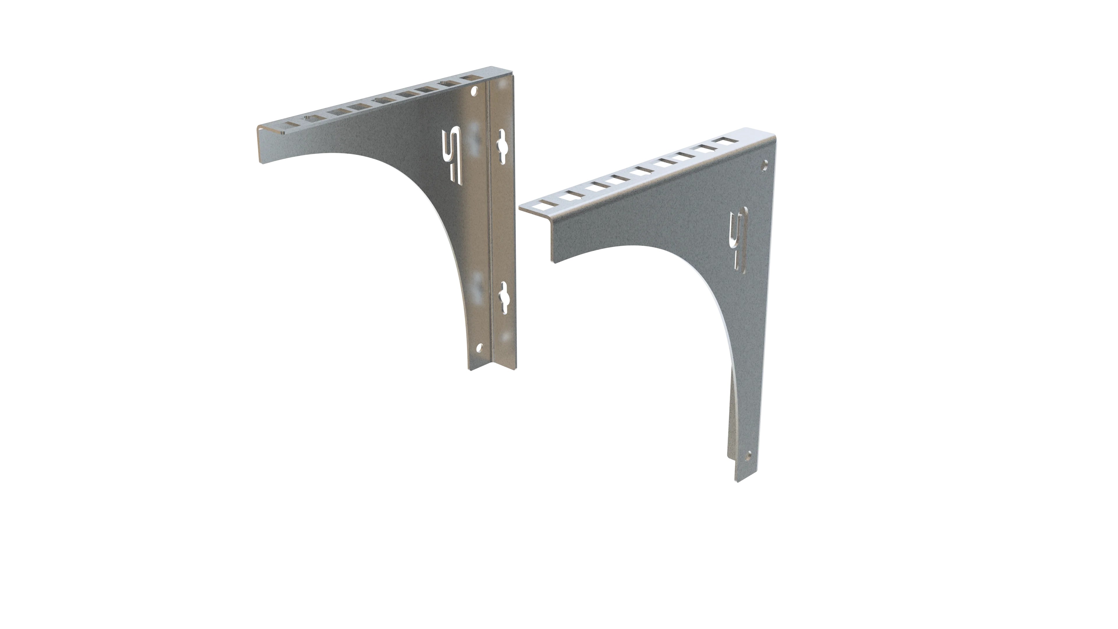Set suporți tip rack 3U universali galvanizați