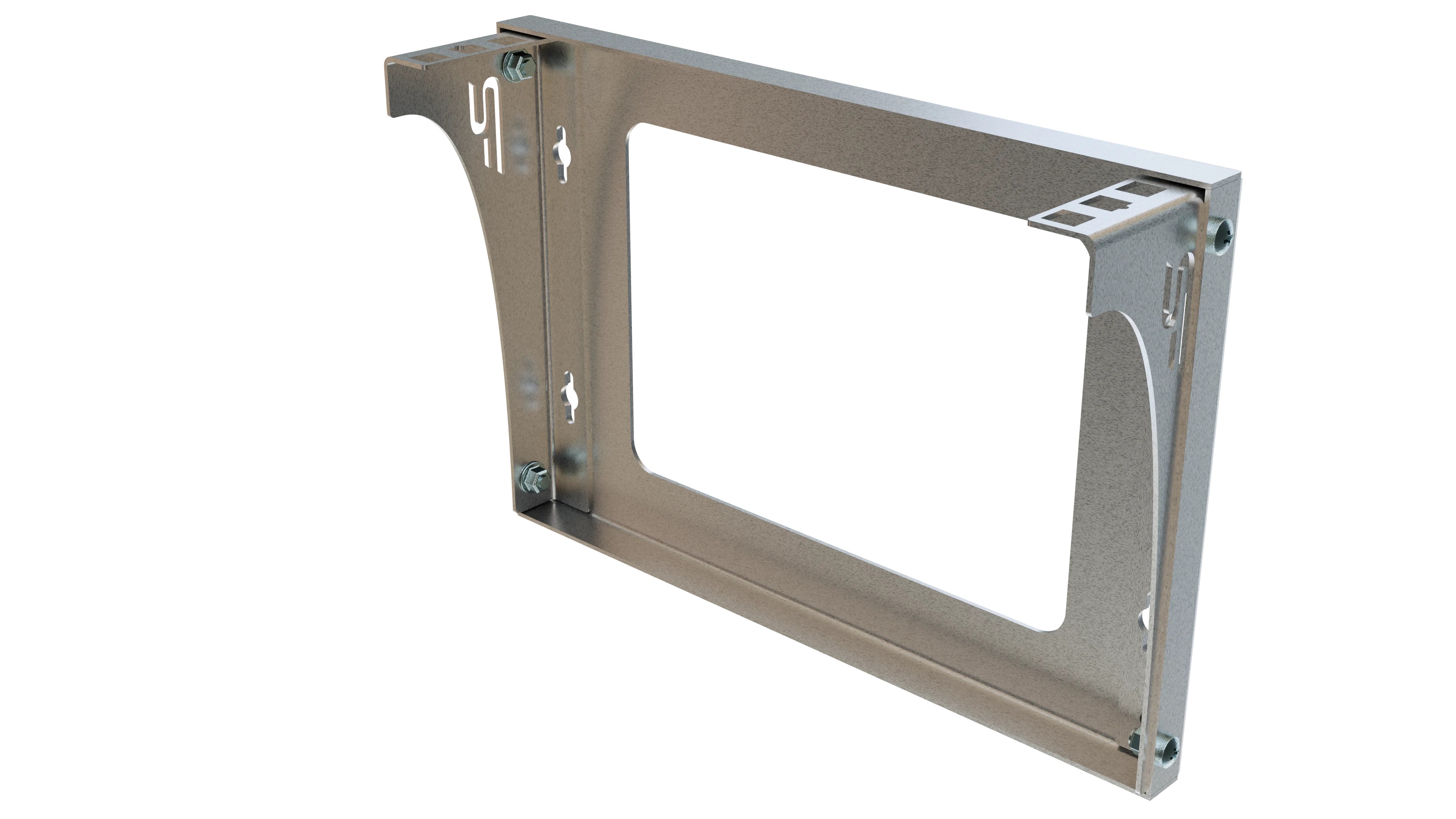 Suport tip rack 10" 1U galvanizat cu montaj pe perete