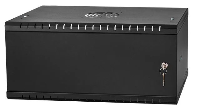 19"4U rack cabinet, 450MM, Metal-Black