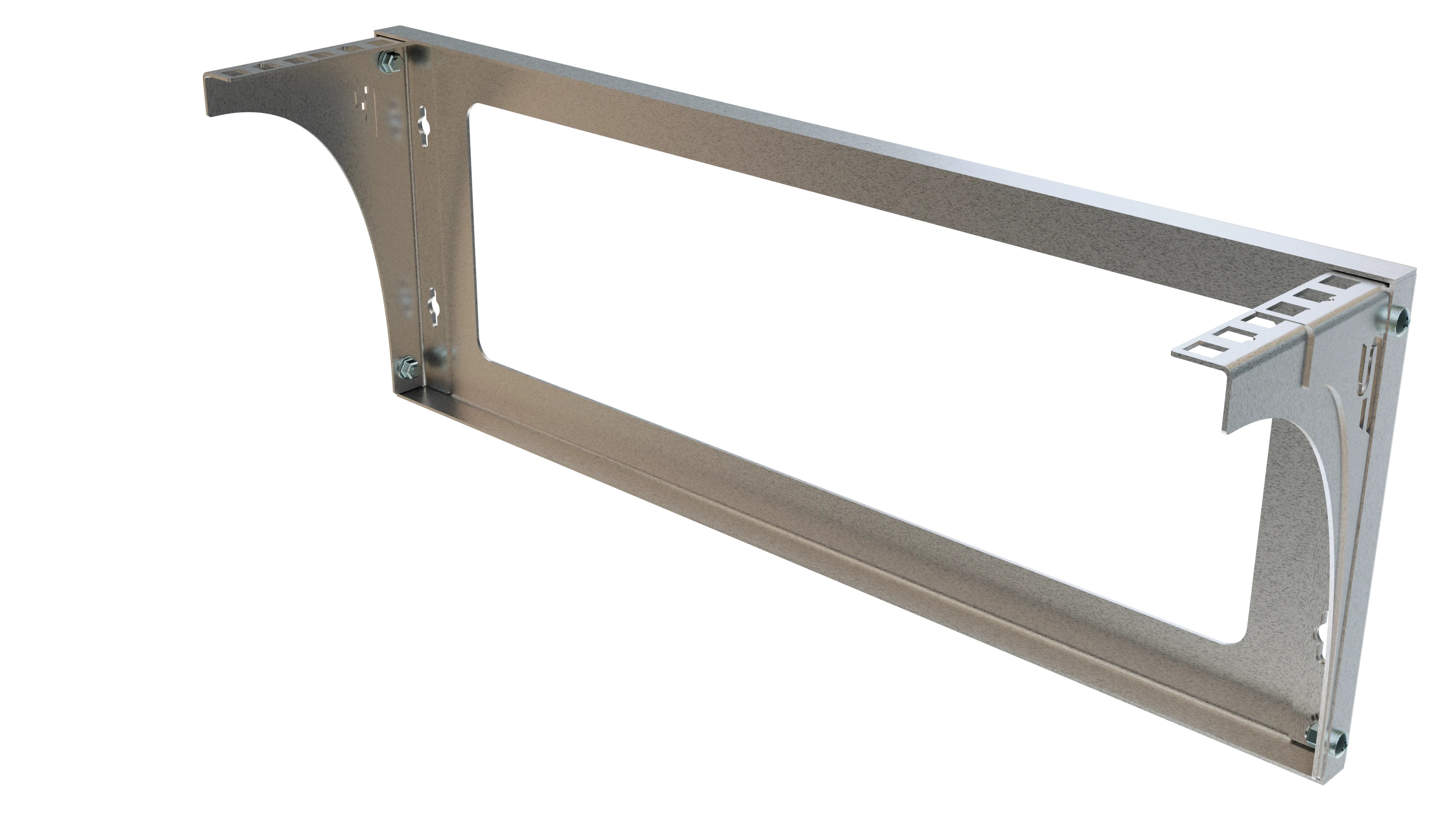 Suport tip rack 19" 2U galvanizat cu montaj pe perete