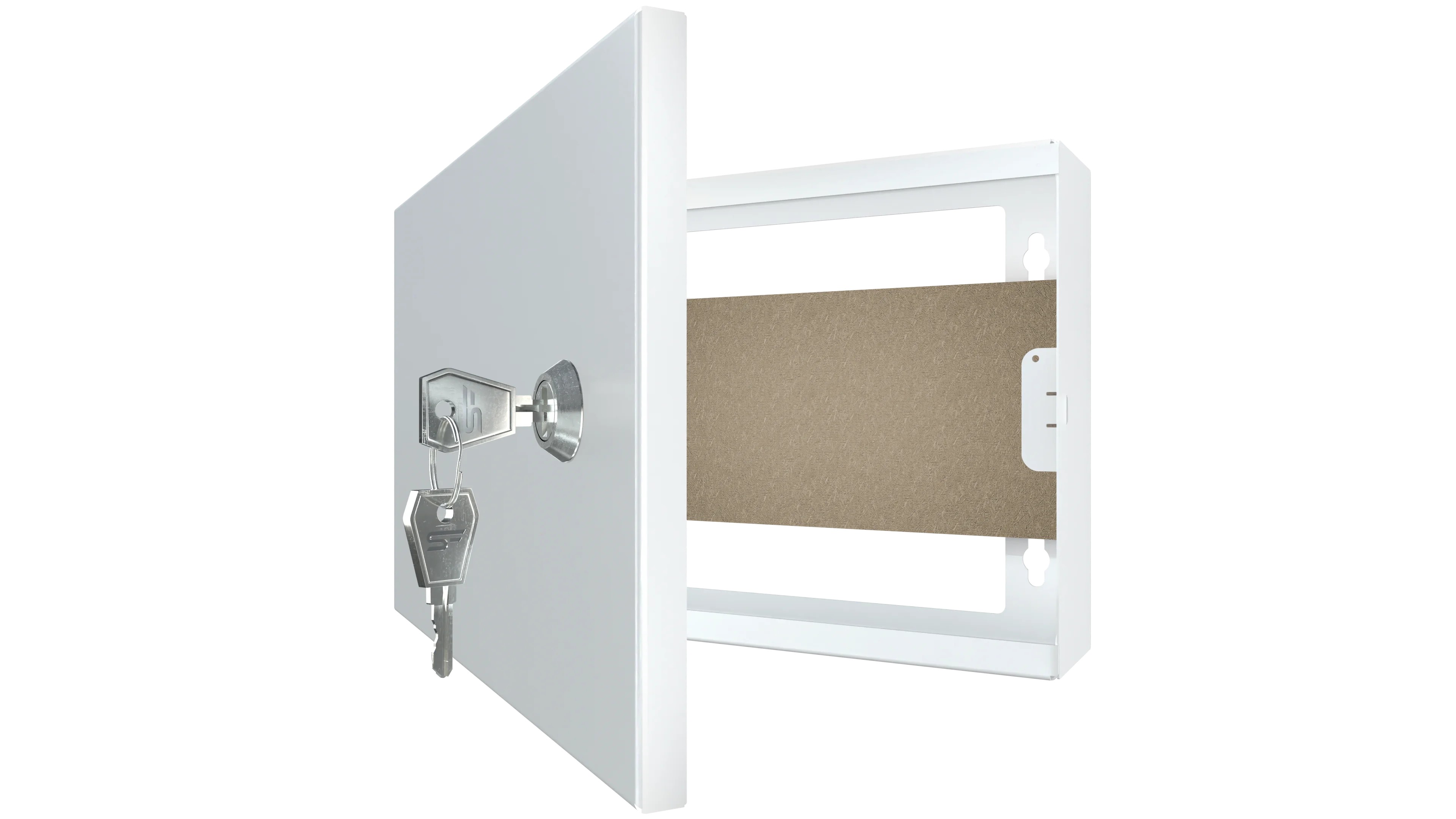 Carcasă metalică albă TPR1M-MP-W 240x150x50mm cu cheie