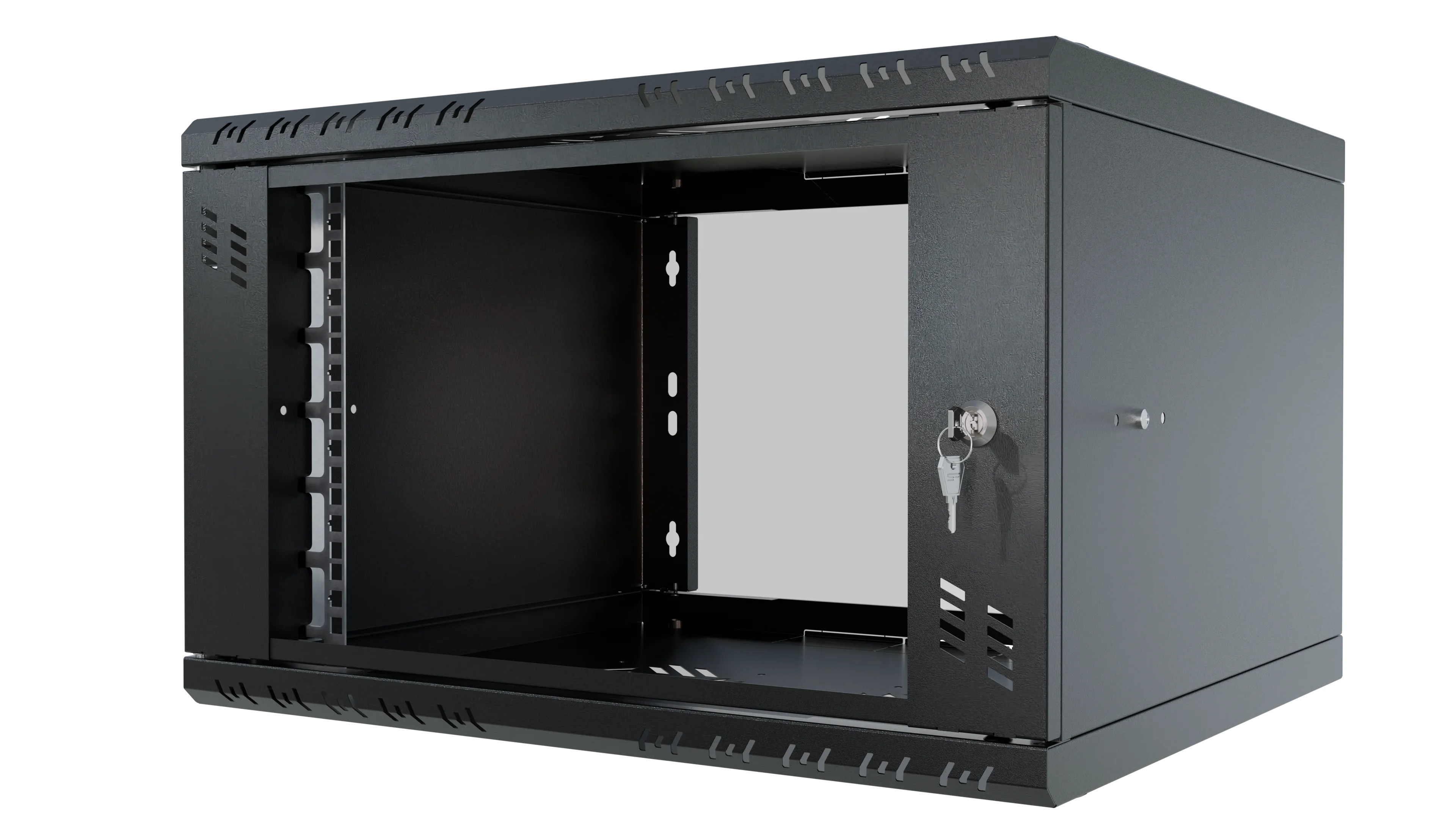 Standard RACK cabinet 19" 6U 450 glass black