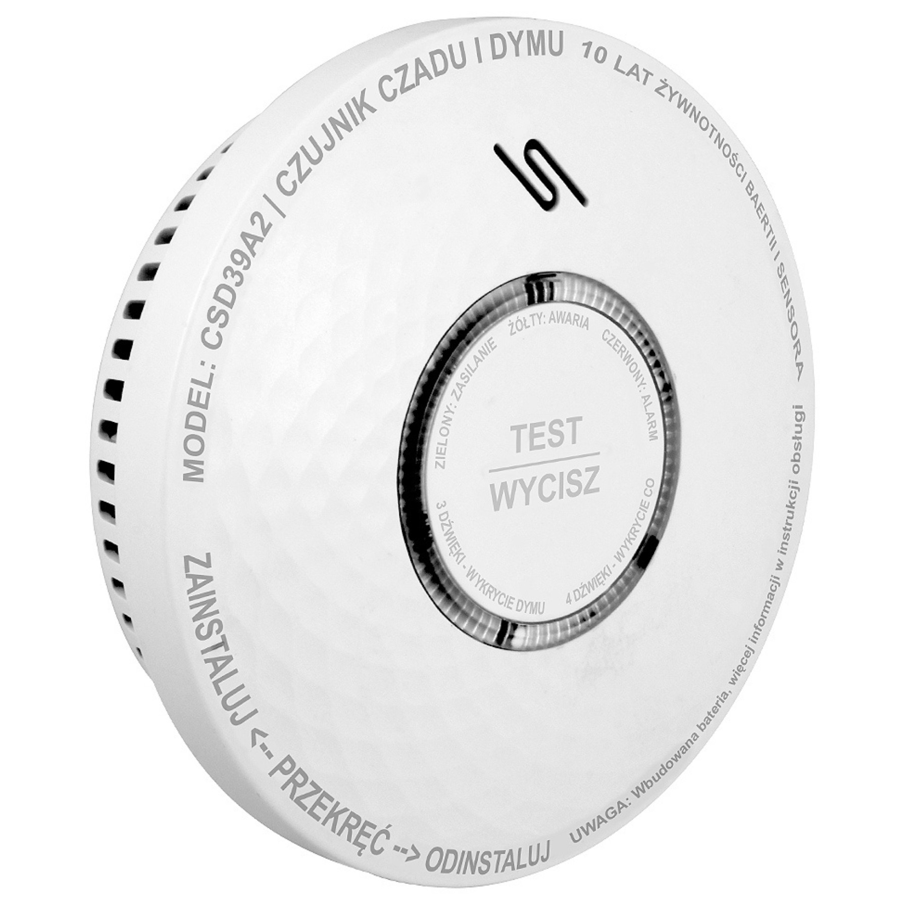 DETECTOR DE FUM ȘI MONOXID DE CARBON (CO) CSD-39A2 EURA