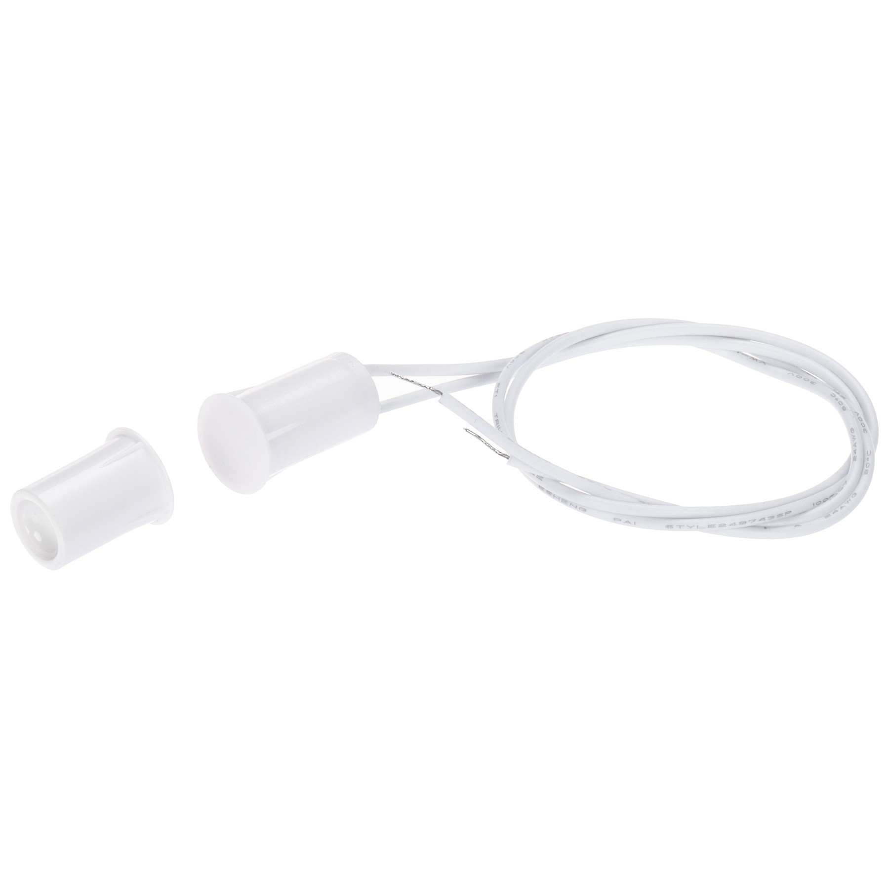 Mini contact magnetic alb îngropat în ramă sau toc ușă KN-04C-V2