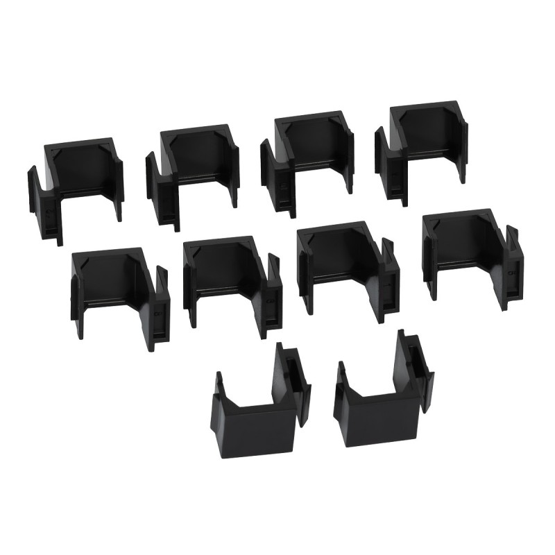 Set 10 măști/module blank Keystone, negre