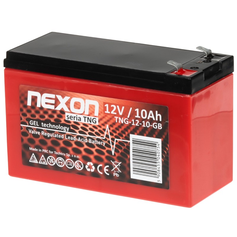 Acumulator 12V/10Ah cu gel TNG conector T2 151x65x100mm Nexon