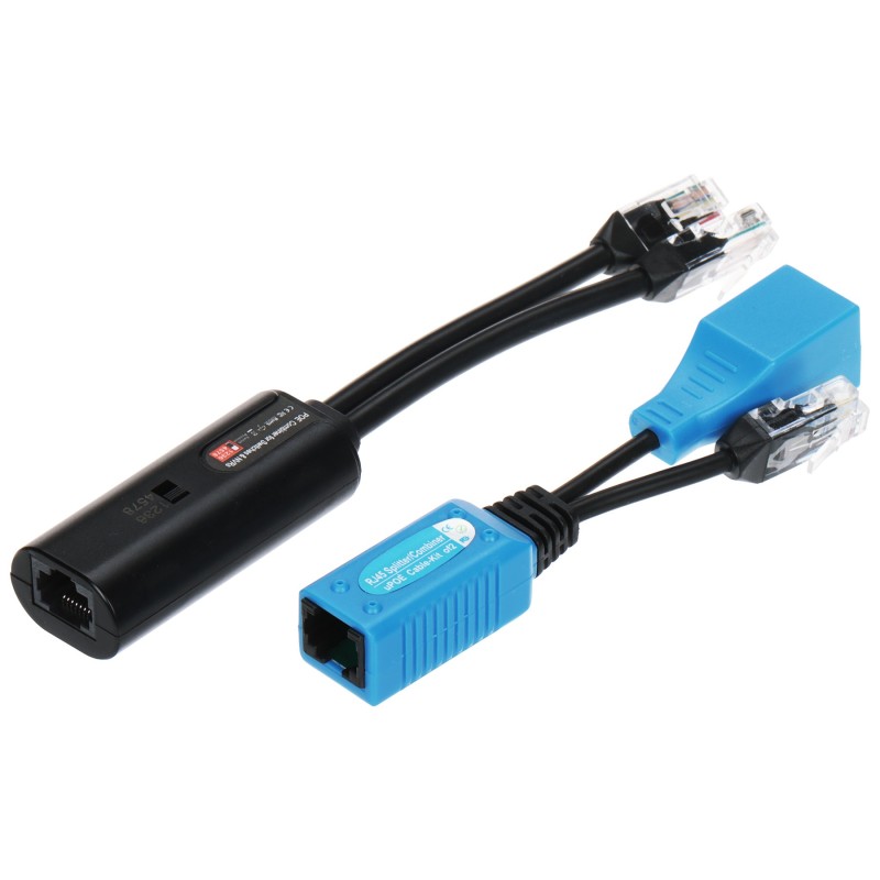 Adaptor 2xRJ45 (date+PoE) pe un cablu UTP/FTP (un echipament+ 1 prelungire) V2