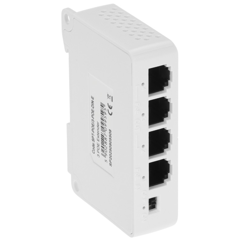 Extender PoE 3 porturi 10/100mbit max 30W + 1 uplink Delta Nework SPT-POE/3-POE-DIN-E